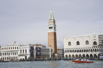 Venedig, Dogenpalast, Palazzo Ducale, Campanile, Italien, Veneti