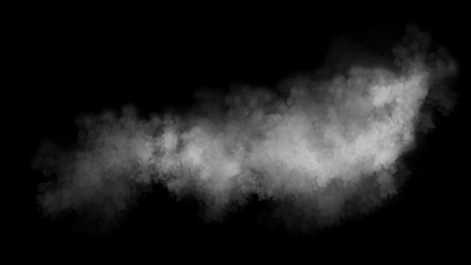 smoke on black background