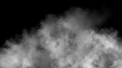 smoke on black background