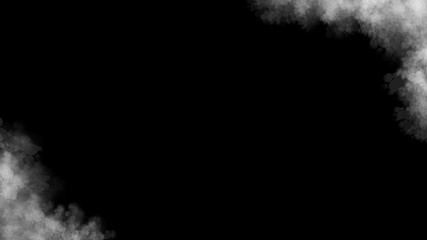 smoke on black background