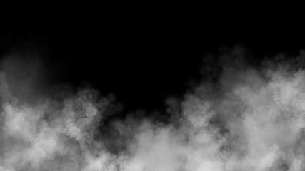 smoke on black background