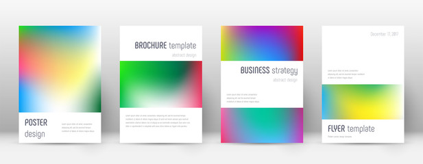 Naklejka premium Flyer layout. Minimalistic decent template for Bro