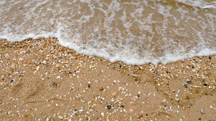 water on the beach