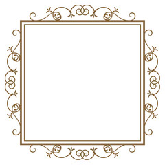 シックなフレーム　アンティーク、シック、コピースペース、ラグジュアリー、ビンテージ、ゴージャ