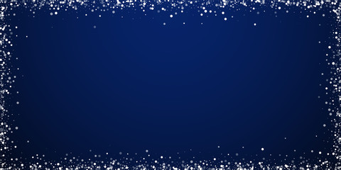 Random white dots Christmas background. Subtle fly