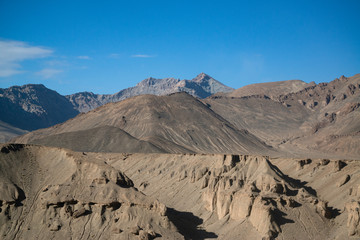 View on the Pamir highway in Tajikistan