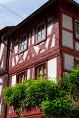 Fototapeta premium Historisches Stadtbild von Miltenberg, Landkreis Miltenberg, Unterfranken, Franken, Bayern, Deutschland