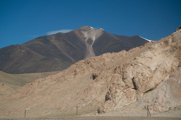 View on the Pamir highway in Tajikistan