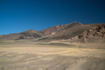 Fototapeta na wymiar View on the Pamir highway in Tajikistan