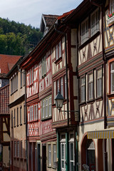 Fototapeta premium Historisches Stadtbild von Miltenberg, Landkreis Miltenberg, Unterfranken, Franken, Bayern, Deutschland