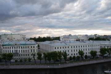 Obraz premium St. Petersburg view from the roof of the city