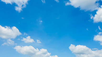 Obraz na płótnie Canvas blue sky with cloud, Beautiful sky with clouds and soft light