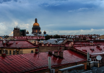 view from the roof of St. Isaac's Cathedral in St. Petersburg