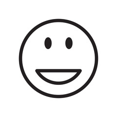 Emoticon icon logo vector design template