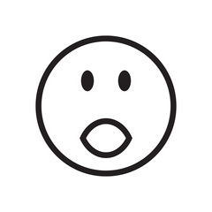 Emoticon icon logo vector design template