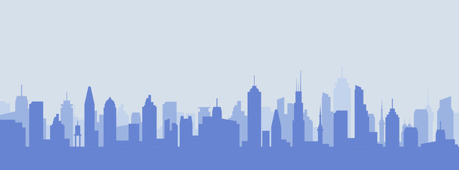 Fototapeta na wymiar Cityscape silhouette urban illustration. City skyline building town skyscraper horizon background
