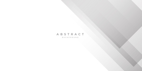 White Grey Silver Box Rectangle Abstract Background Vector Presentation Design