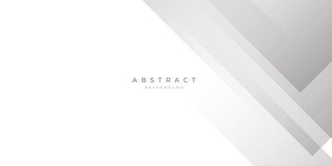 White Grey Silver Box Rectangle Abstract Background Vector Presentation Design