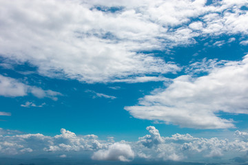 blue sky with white clouds