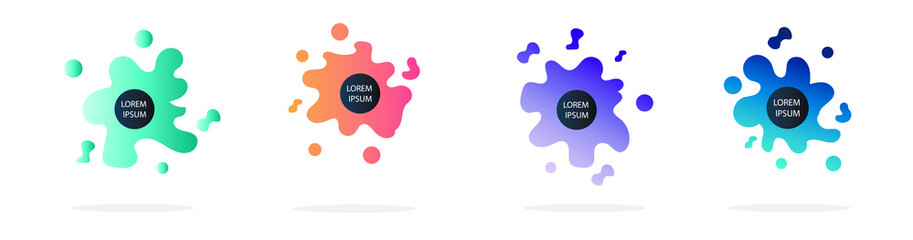 Modern set of abstract banners. Isolated Vector illustration for banners. Template for web design, poster, mobile app