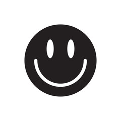 Emoticon icon logo vector design template