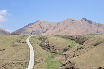 road in the mountains in Japan