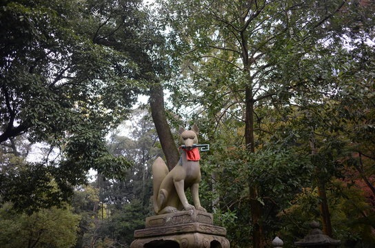 statue of a fox
