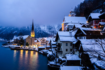 Obraz premium Beautiful landscape near dusk