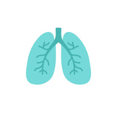 lungs doodle icon, vector illustration