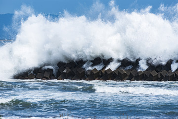 Fototapeta premium 荒れる富山湾