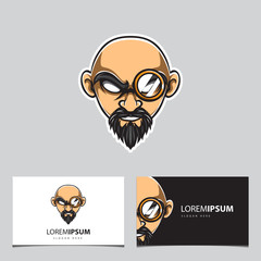 Face e sport Vector Logo Template