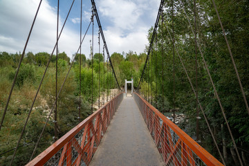 Obraz premium Suspension bridge in Ishkashim, Afghanistan