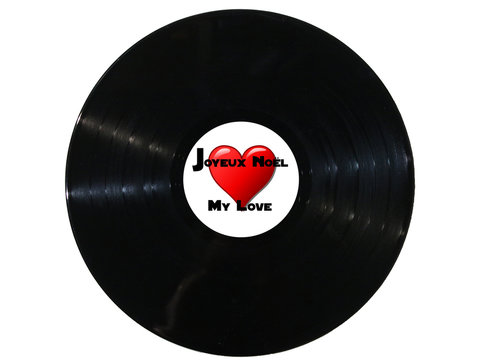 recommend clip art: Joyeux Noël -  Disque Vinyle - My Love