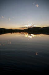 sunset on the lake, åre, jämtland,sweden,norrland,eu,europe