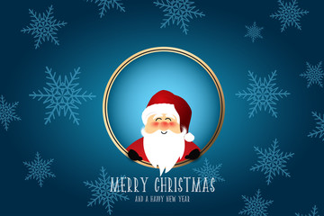 Merry Christmas & Happy New Year | Santa Claus Vector 