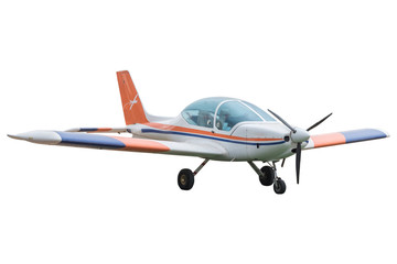 Herzliya, Israel - 10.05.2018: Light aircraft. Isolated