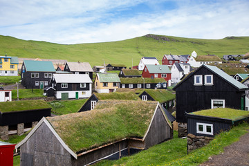 Fototapeta na wymiar Mykines Village, Faroe Island