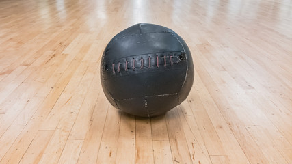Medicine Ball on the Floor of a Health Club