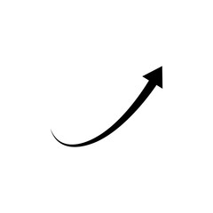 arrow indicates direction trendy flat design