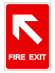 Fire Exit Symbol Sign, Vector Illustration, Isolate On White Background Label. EPS10