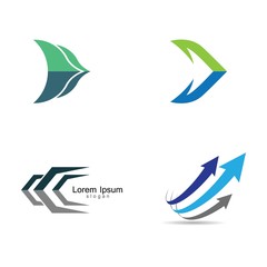Arrow logo vector icon
