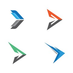 Fototapeta na wymiar Arrow logo vector icon