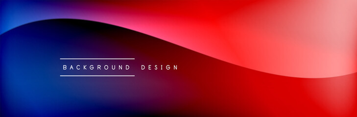 Flowing waves with 3d shadow effects and fluid gradients. Dynamic trendy abstract background. Vector Illustration