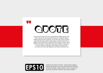 Illustration vector of typography design. Remark quote text box poster template concept. blank empty frame citation. Quotation paragraph symbol icon. double bracket comma mark. bubble dialogue banner.