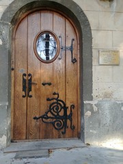 old wooden door