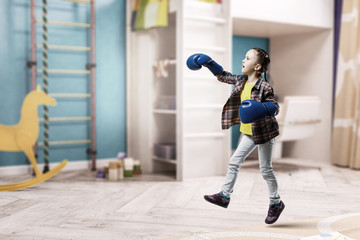 Little cute champion. Mixed media