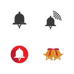 Christmas bell icon vector template