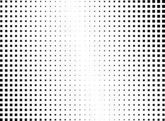 Abstract halftone dotted background. Monochrome pattern with square.  Vector modern pop art texture for posters, sites, cover, business cards, postcards, art design, labels and stickers.