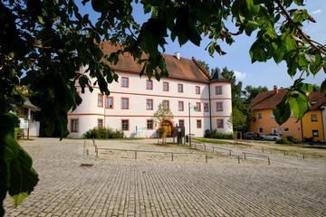 Schloss und Schlosspark Trabelsdorf,  Gemeinde Lisberg,  Landkreis Bamberg, Oberfranken, Franken,...