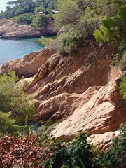 rocks and sea